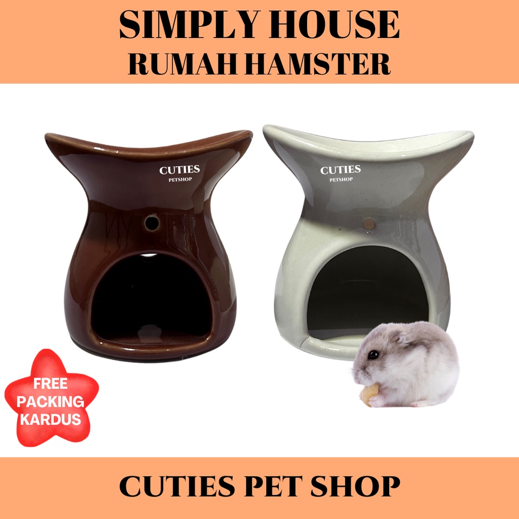 RUMAH HAMSTER SIMPLY HOUSE HAMSTER HOME / ROBOROVSKI WINTER WHITE CAMPBEL