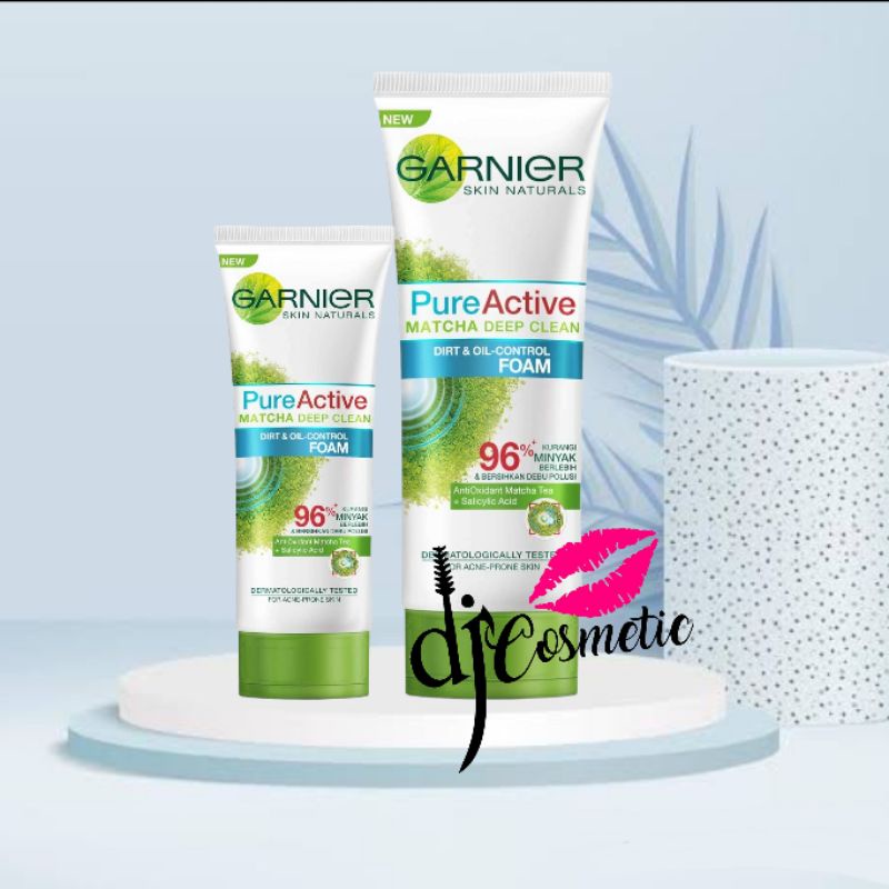 Garnier Pure Active Matcha Deep Clean Foam 50ml | 100ml | Face Wash