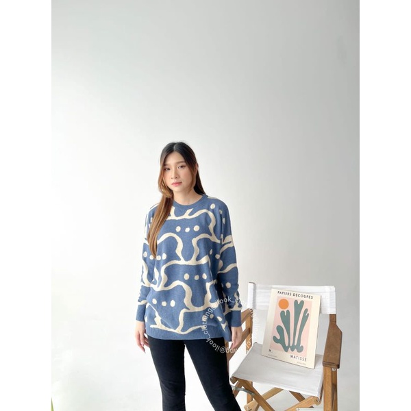 TATA OVERSIZE KNIT TOPS- ATASAN RAJUT KNIT