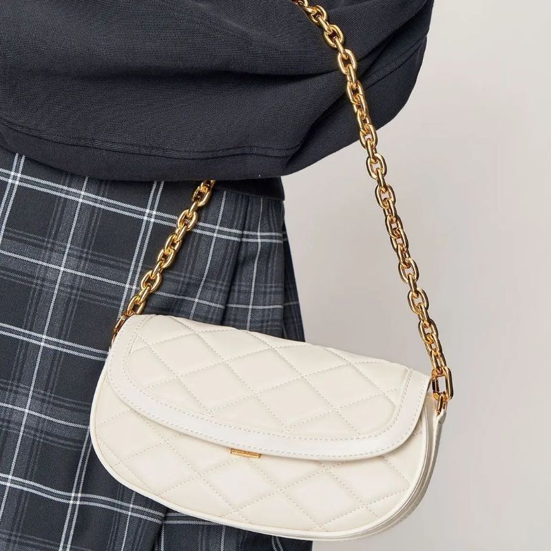 CK Lillie Curved Chain Handle Bag