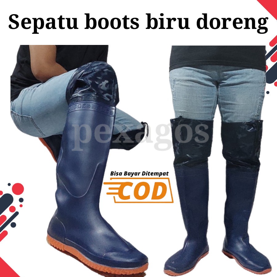 SEPATU BOOTS PANJANG KOREA SEPATU SAWAH ANTI KEONG PANJANG SEPATU BOT KARET KOREA