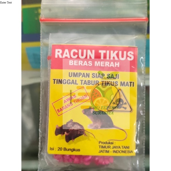 Racun Tikus Beras Merah Ampuh Membunuh tikus surabaya