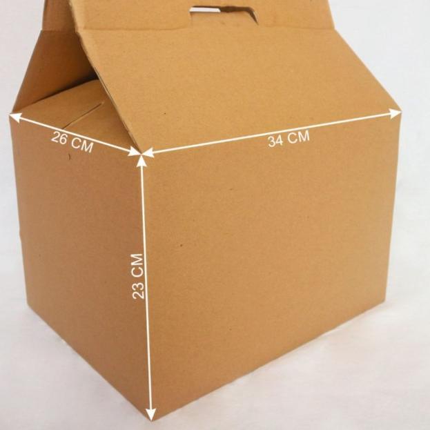 

Box Kardus dus jinjing L isi10 pcs coklat - Cokelat