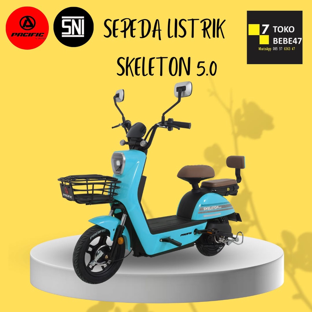 Sepeda Listrik Pacific Skeleton 5.0 New Selis By pacific