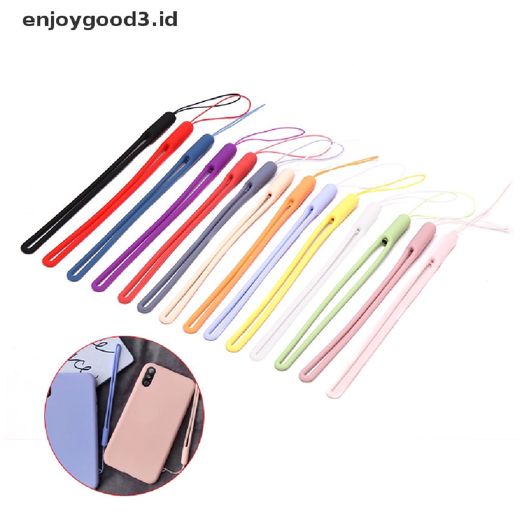 Tali Lanyard Bahan Silikon Lembut Untuk Gantungan Kunci / Handphone