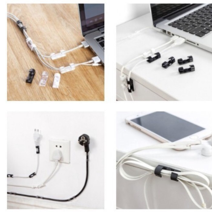 20 pcs Klip Kabel Cable Line Organiser