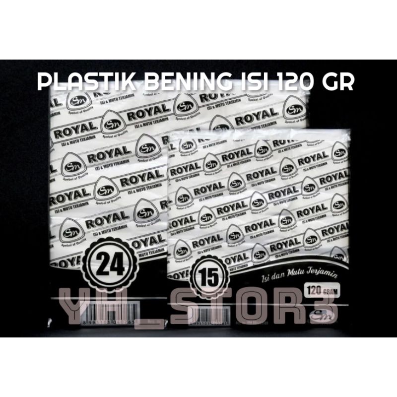 Kantong Plastik Kresek Bening HD Ukuran 24 & 15 isi 120 gram / Kantong Kresek Bening Putih