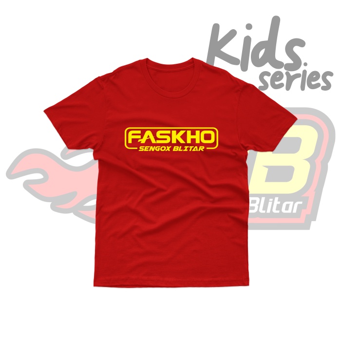 Kaos Distro Anak Faskho 1-12 Tahun Katun Combed Unofficial