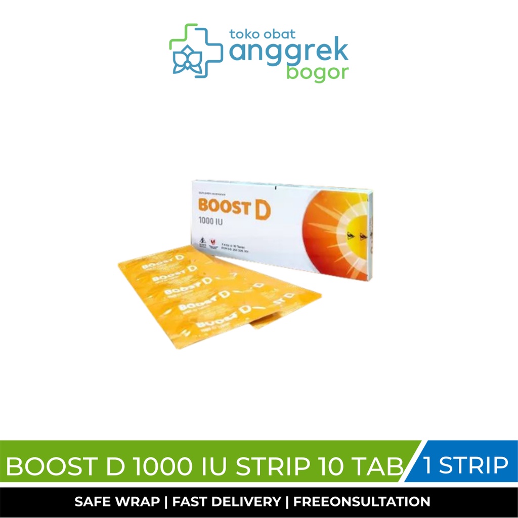 BOOST D 1000IU/ VITAMIN D 1000 IU/ VITAMIN DAYA TAHAN TUBUH
