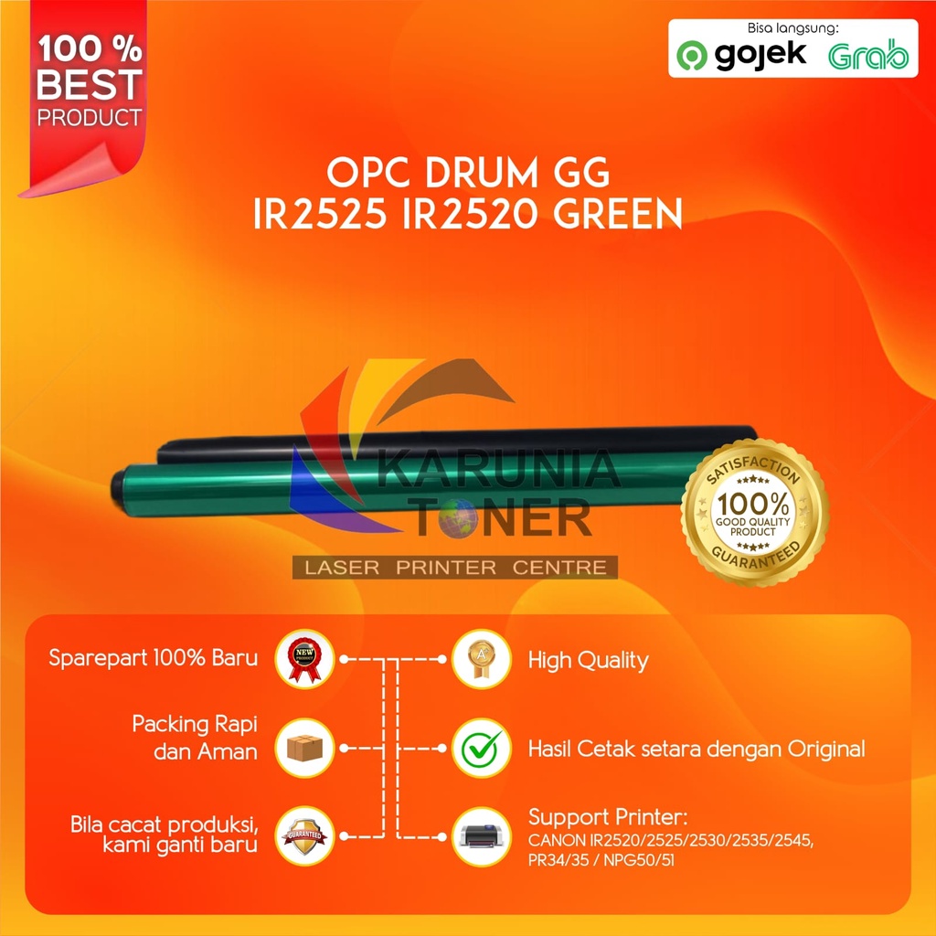 OPC Drum Canon Ir2520 Ir2525 2530 IR-2520 IR-2525 IR-2530 green