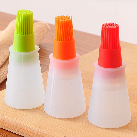 Botol Kuas Minyak Silikon Basting Oil Brush Silicone  Termurah HL Kuas Minyak 13