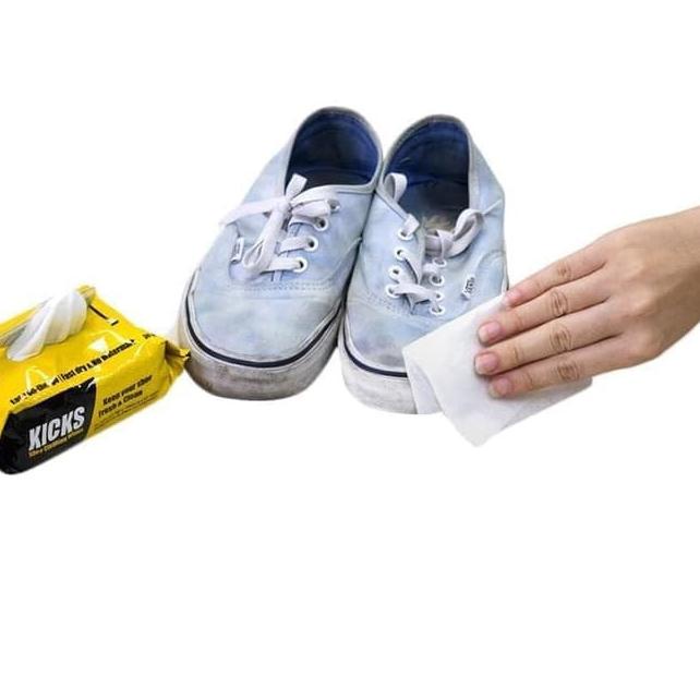 Tissue pembersih sepatu Kicks Wipes 30 Sheets Cleaning Kit For Sneaker