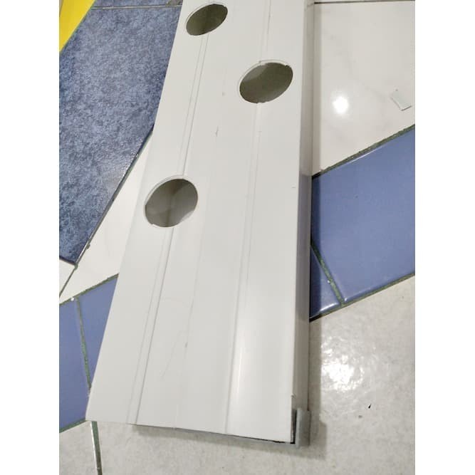 Irigasi Gully Hidroponik Talang Air Pvc 1.5M Kotak +Tutup Atas (Tanpa Samping)