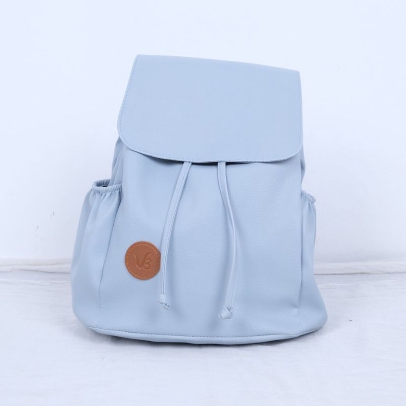 Rhatu.id - HILDA - Tas Ransel Wanita , Cream, Hitam, Ping, Abu-Hilda biru