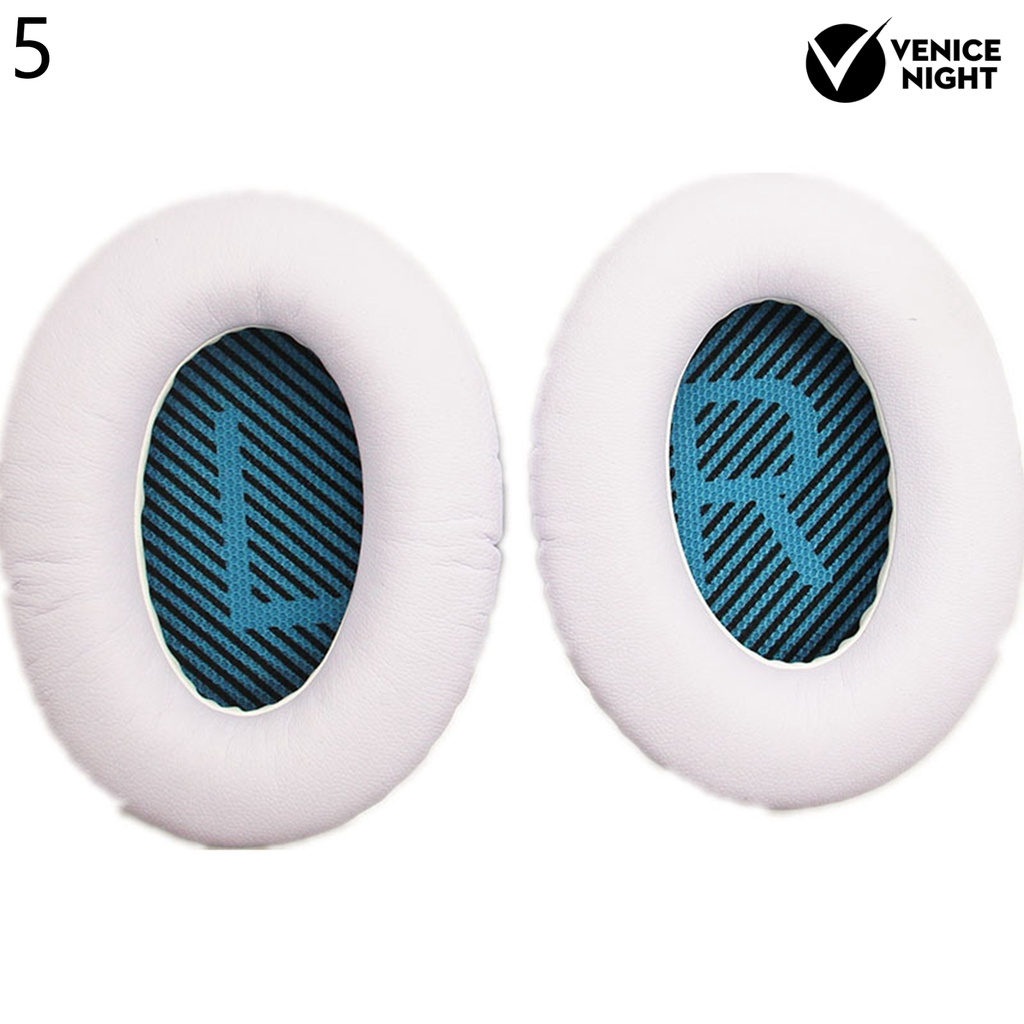 (VNEP) (Berkabel) 2Pcs Penggantian Lembut Earpad Bantalan Telinga untuk Bose QC15 QC35 QC2 QC25 AE2 AE2i