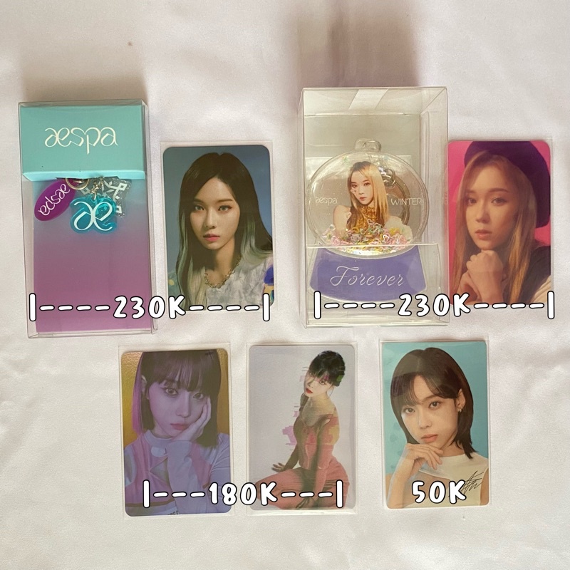 AESPA WINTER PHOTOCARD PC MD FOREVER NEXT LEVEL ALBUM SAVAGE