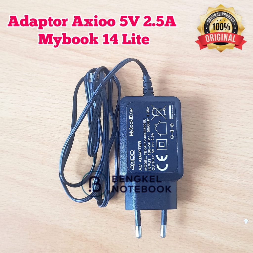 Adaptor Charger Axioo 5V 2.5A Mybook 14 Lite ADT-AX6 AX6 3.5x1.35MM