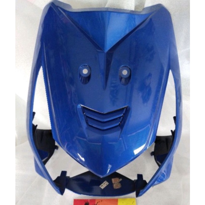 Tameng panel depan beat karbu biru ORI ahm