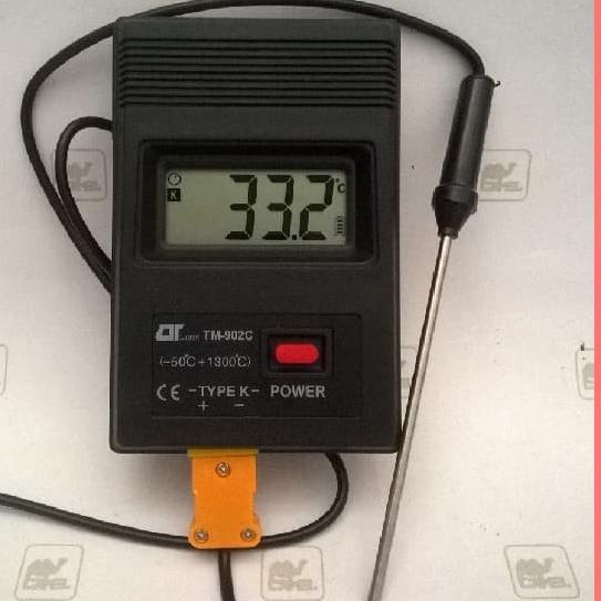 K Type Digital Thermometer + Thermocouple Probe