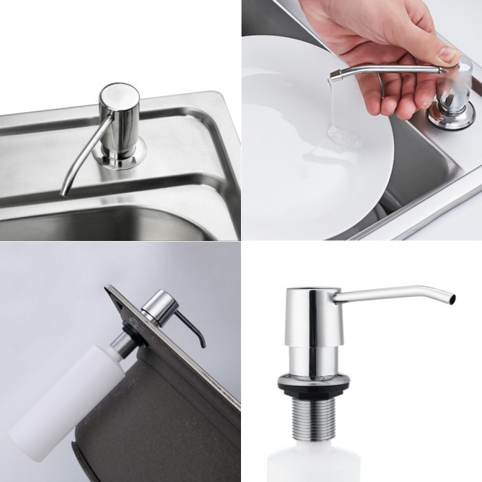 Dispenser Tempat Botol Sabun Wastafel Sink Cuci Piring Cuci Tangan