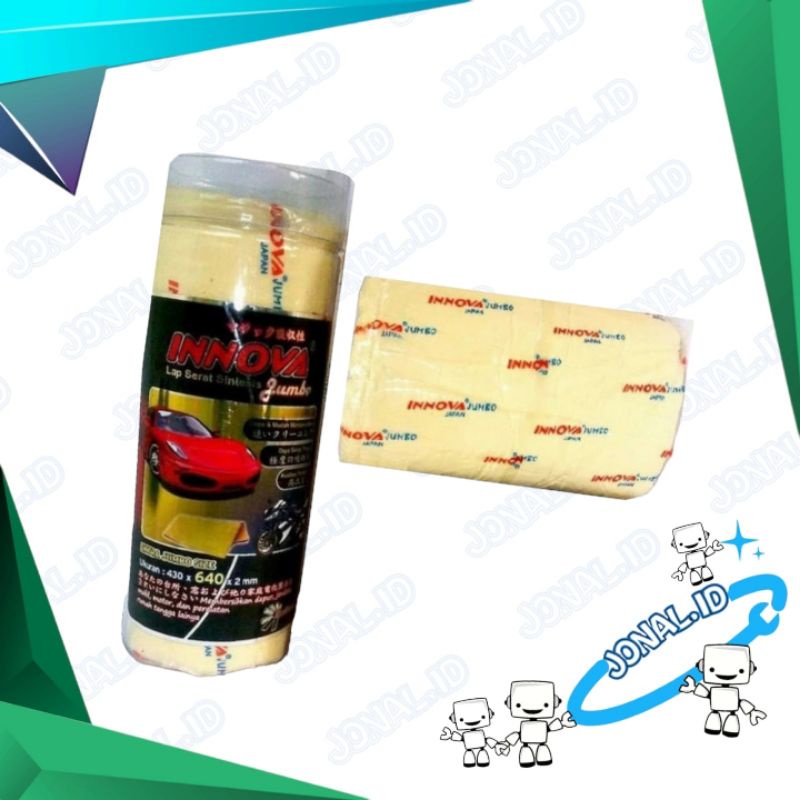 KANEBO CHAMOIS LAP INNOVA JUMBO 43X64X02CM SERBET HANDUK JOGGING KESET OLAHRAGA CAMPING KAMAR MANDI 
