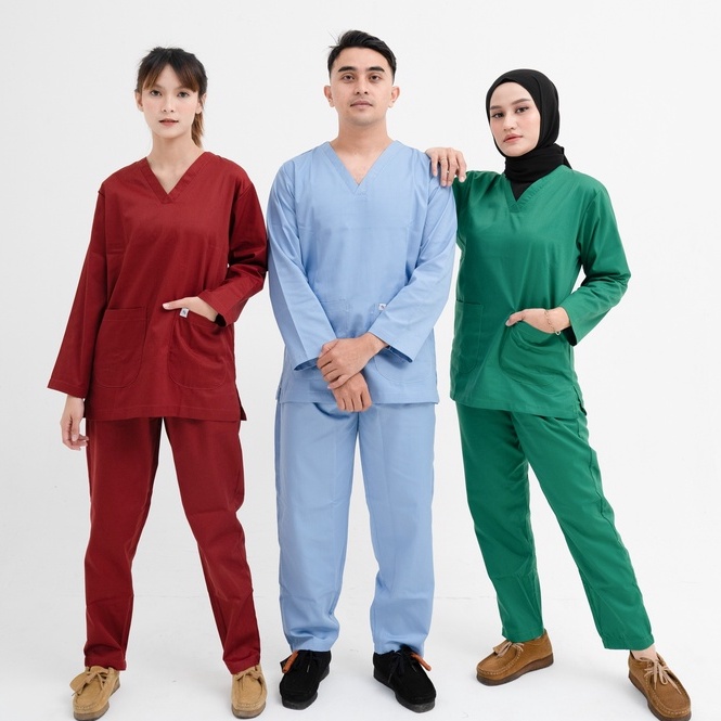 Jual CLASSIC SCRUB DRILL - SBA MEDICAL - Baju OK - Baju OK Lengan