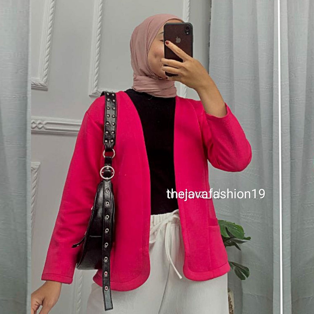 BLAZER SCUBA POLOS PREMIUM  BLAZER KEKINIAN / BLAZER WANITA SCUBA IMPORT / BLAZER IMPORT BLAZER KOREA KEKINIAN by FEFA FASHION