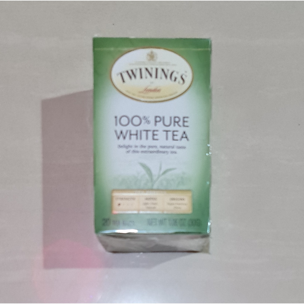 Twinings of London 100% Pure White Tea Natural Taste 20 x 1.5 Gram