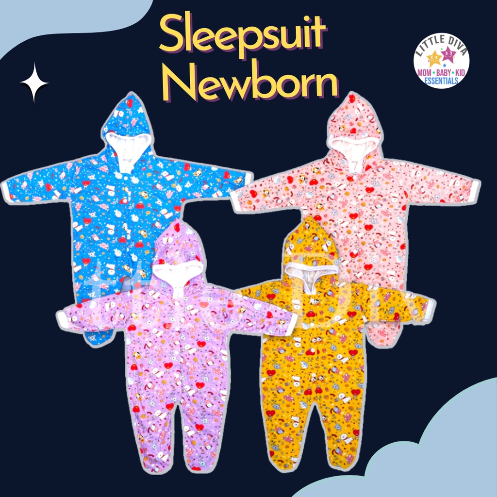 Sleepsuit Bayi Jumper Bayi 1 pcs SHAQUEEN / ZAHDAN SLEEP SUIT