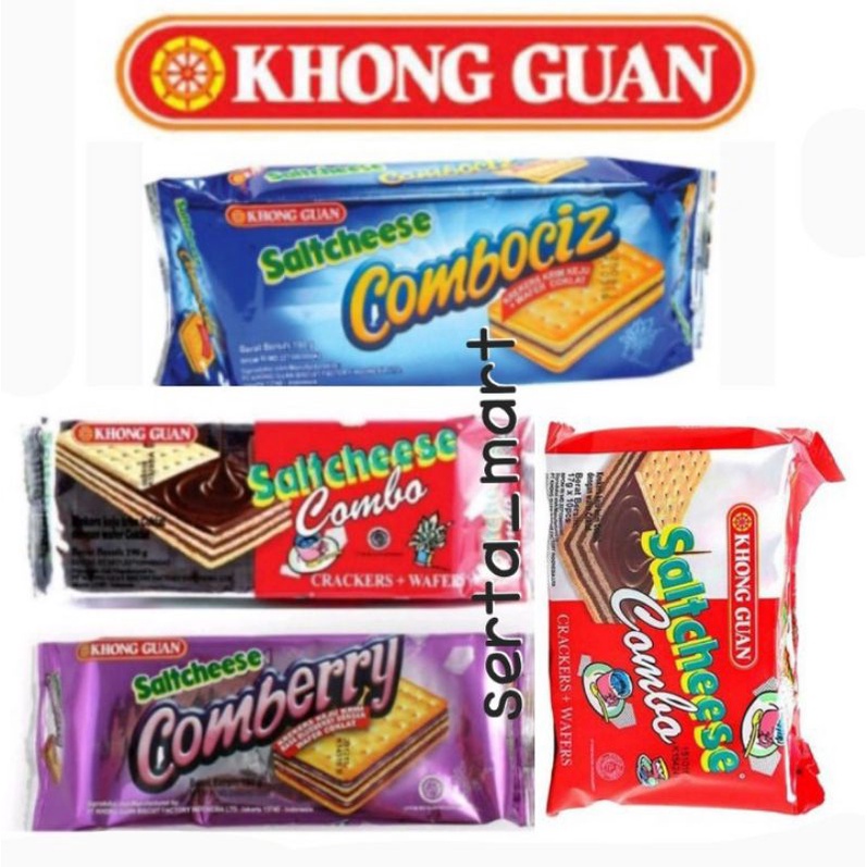 

Khong Guan Saltcheese Combo Cokelat 190gr - Combociz / Comberry / Combo 10 x 17gr