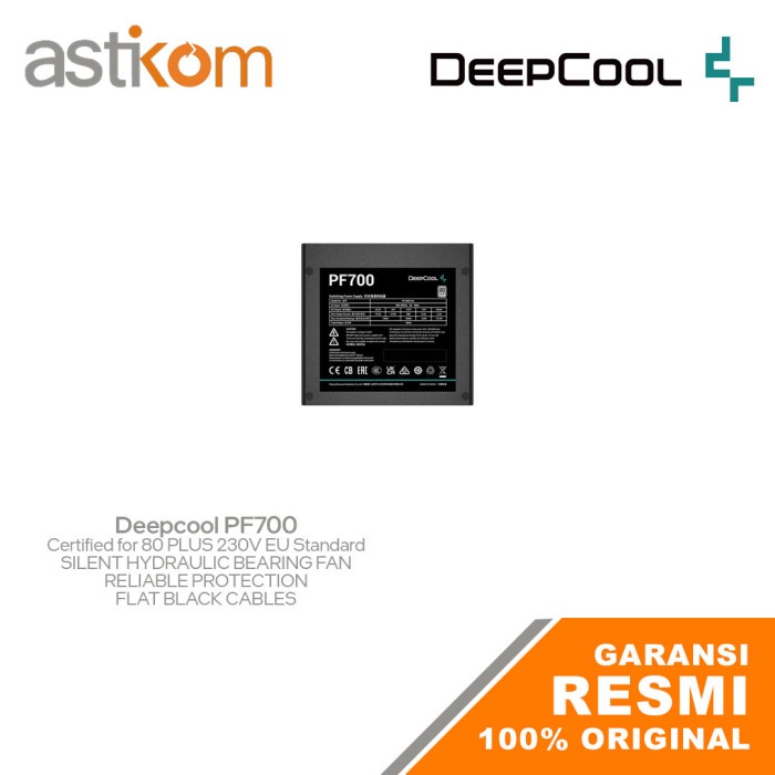 Power Supply DeepCool PF700 700W 80+ (Flat Cable)