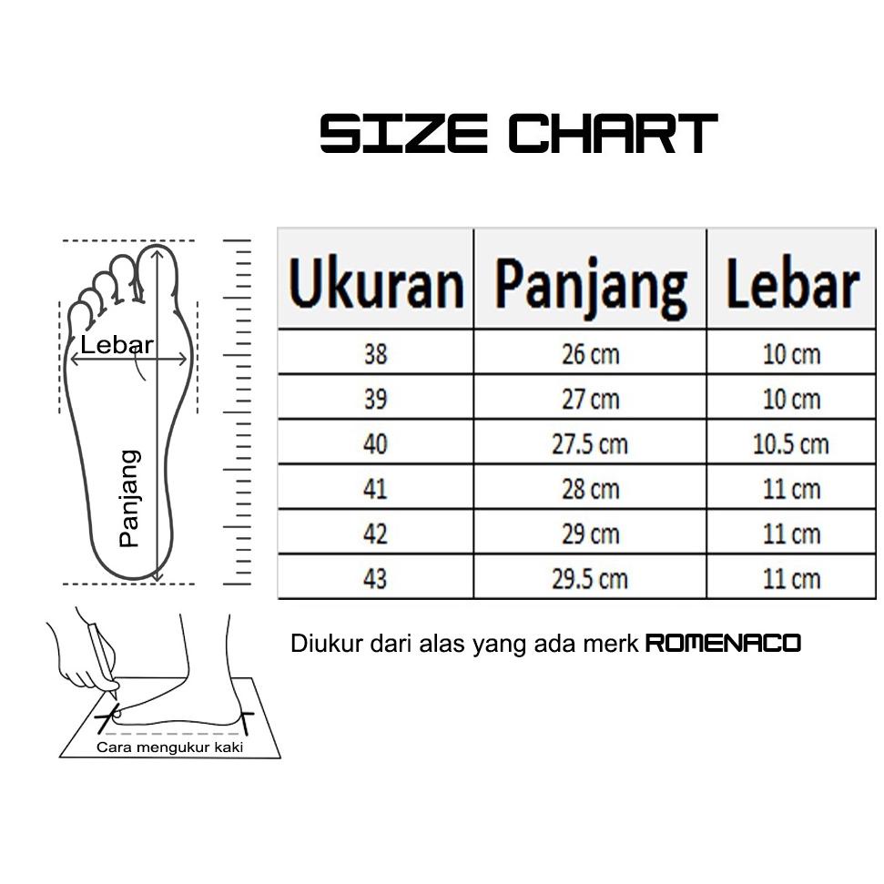 HOT SALES 7725 Sandal Pria ROMENACO LCL01-02-03-04 BROWN CREAM | BLACK | BLACK TAN ㊤