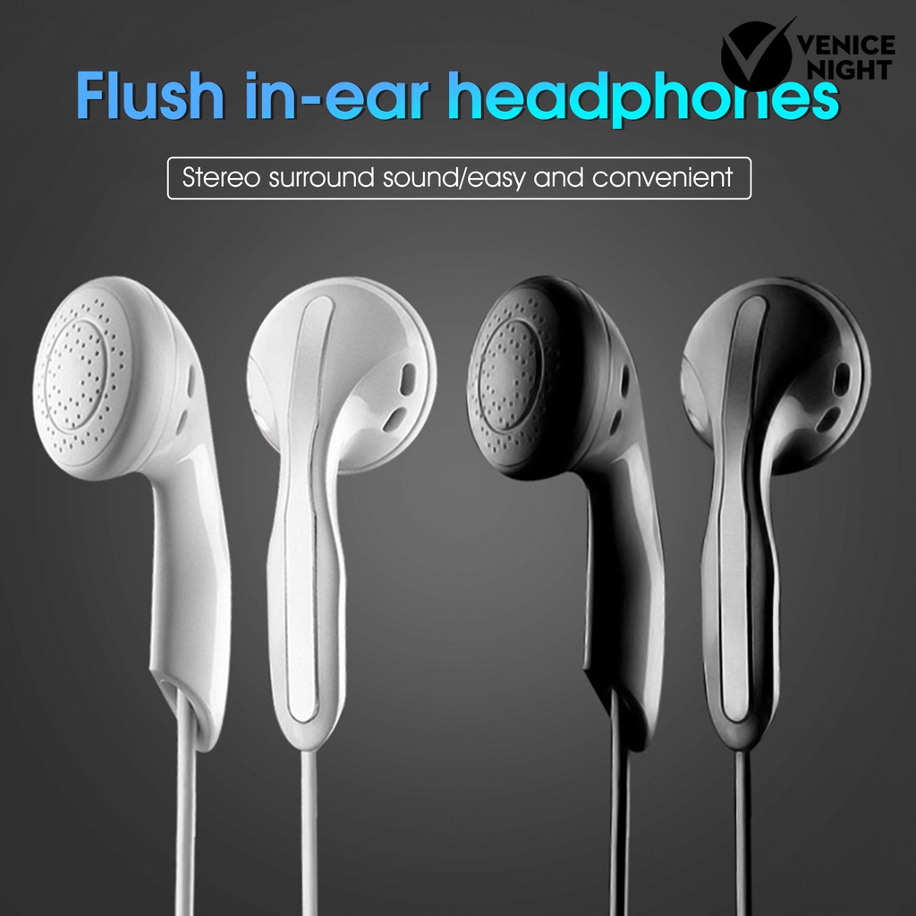 (VNEP) (Berkabel) S8 In-ear Earphone dengan Mikrofon Mega Bass Line Control High Fidelity Sound Earbud untuk Ponsel