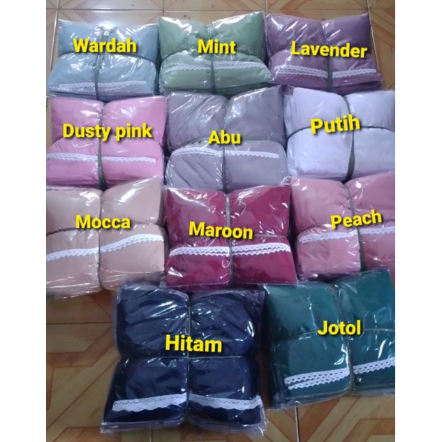 Mukena Traveling Dewasa Polos (Free Tas Cantik)