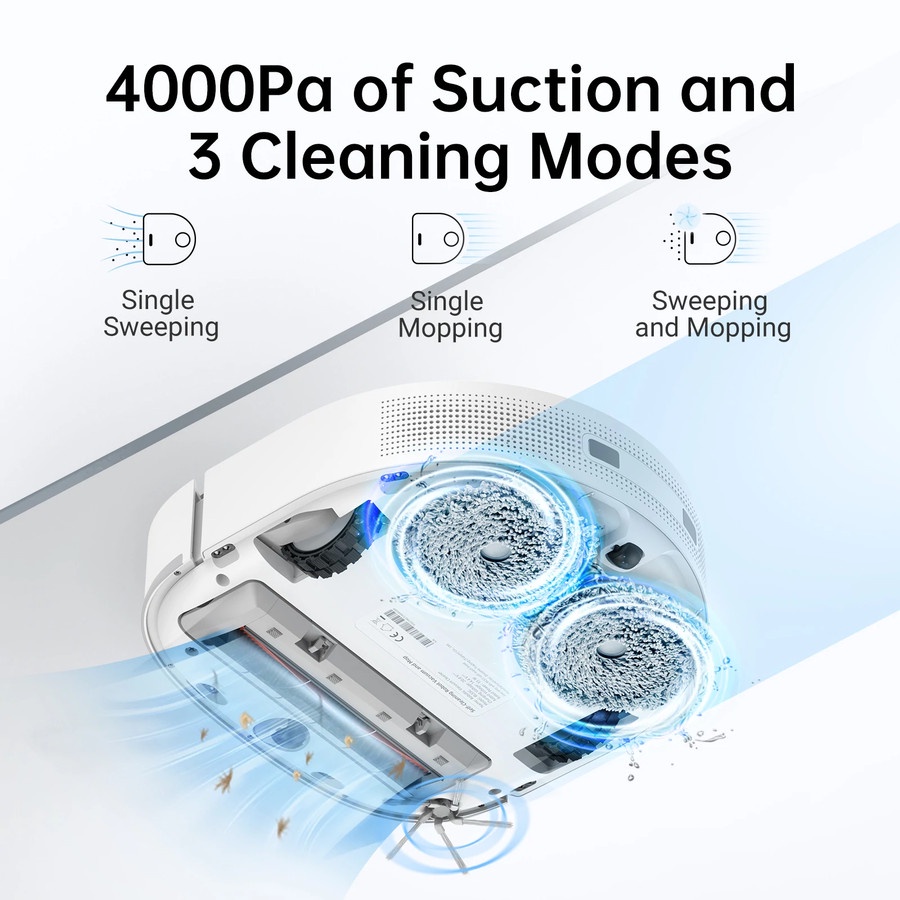 Dreame Bot W10 Self-Cleaning Robot Vacuum and Mop 4kPa Sapu dan Pel