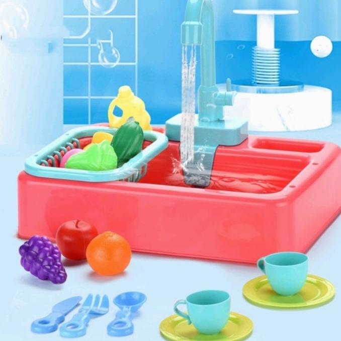 mainan anak cuci piring dishwashing sink, wastafel cuci piring