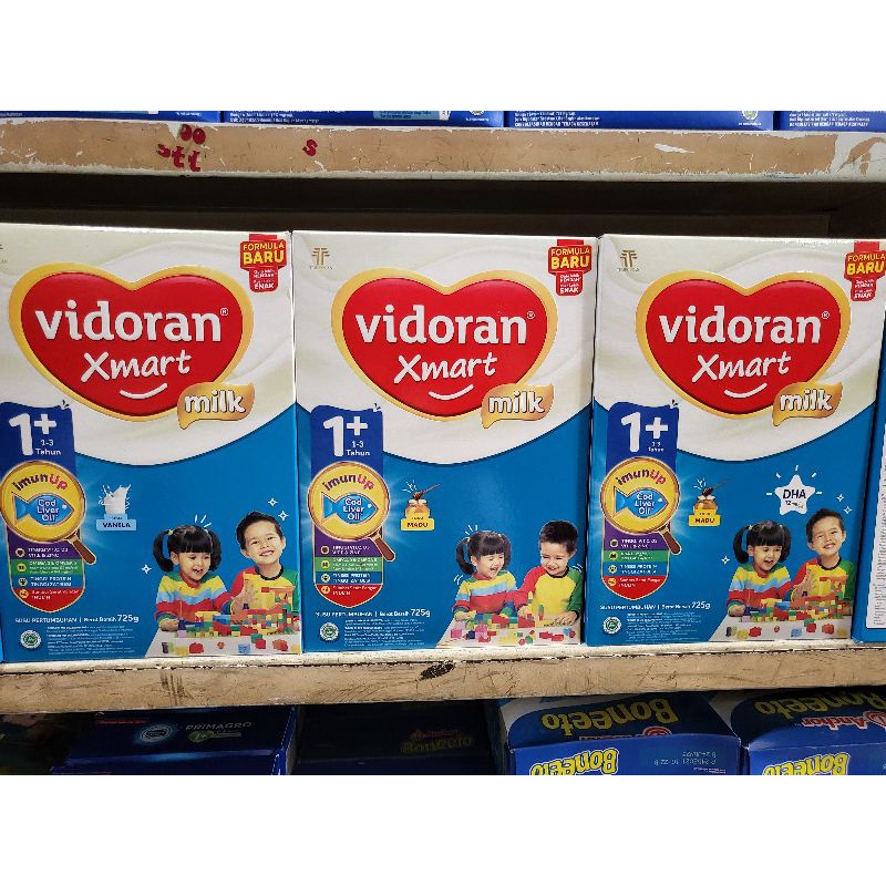 Susu vidoran xmart 1+ , 3+, 5+  uk 700gr