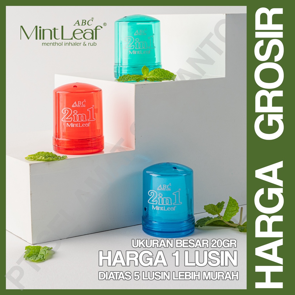 grosir - menthol MintLeaf abc besar (20gr) inhaler & obat gosok