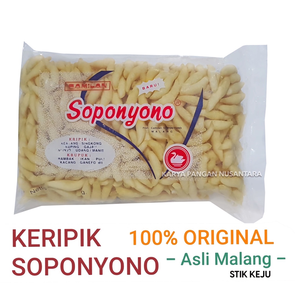 

STIK KEJU SOPONYONO ORIGINAL CHEESE STICK KERIPIK SOPONYONO ASLI MALANG