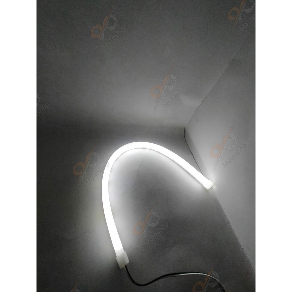 Lampu Led Alis Running 30cm Slim DRL Flexible 30cm Waterproof Termurah Sepasang 2pcs Motor Mobil Wellcome Light