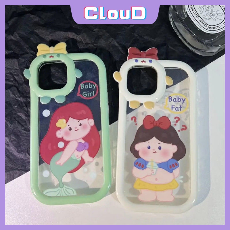 Cute Bow Monster Lens Case Samsung A14 A13 A04s A04E A03s A73 A53 A22 M22 A03 A52 A50 A52s A51 A33 A02s A23 A53 A50s A04 A12 A71 A30s A32 A11 A31 A21s Kartun Princess Soft Cover