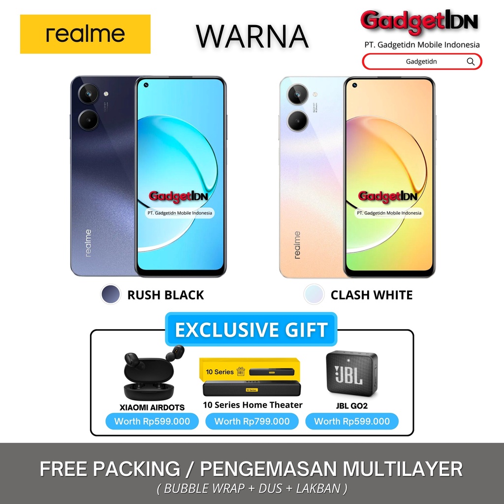 REALME 10 16/256GB (8GB + 8GB EXTENDED RAM) GARANSI RESMI REALME