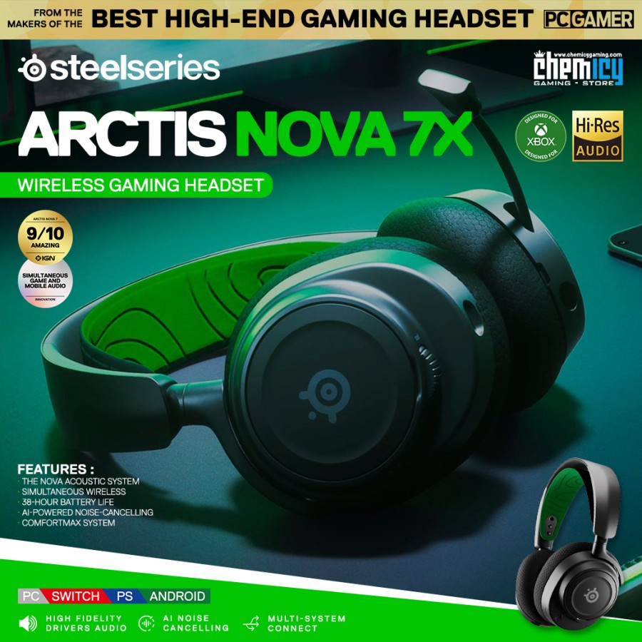 Steelseries Arctis Nova 7X Wireless Gaming Headset