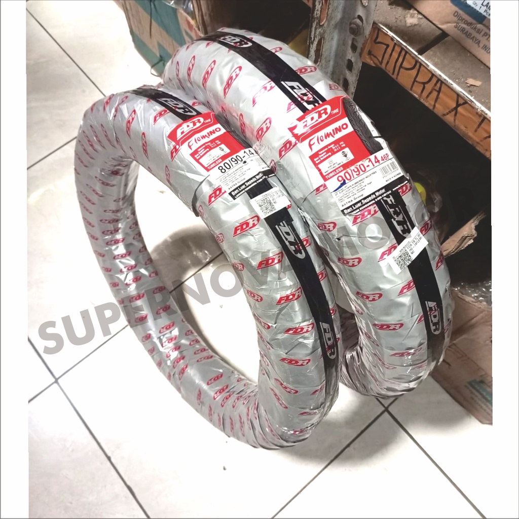 BAN LUAR FDR FLEMINO 80/90-14 90/90-14 TUBELESS RING 14 BAN LUAR MOTOR MATIC FDR FLEMINO