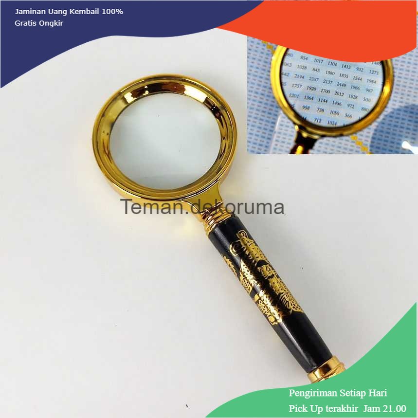 TD - PR2 Kaca Pembesar Handheld Magnifying Hand Lens Magnifier 60 mm