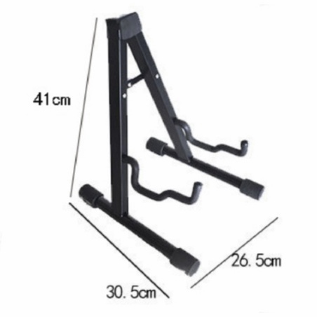 Alat Musik Stand Gitar Universal Import Stand Bass Ukulele Model A Lipat Besi Dudukan Gitar