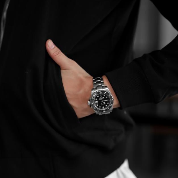 Jaket Canvas Premium Black / Jaket Pria / Jaket Bomber - Black, XL