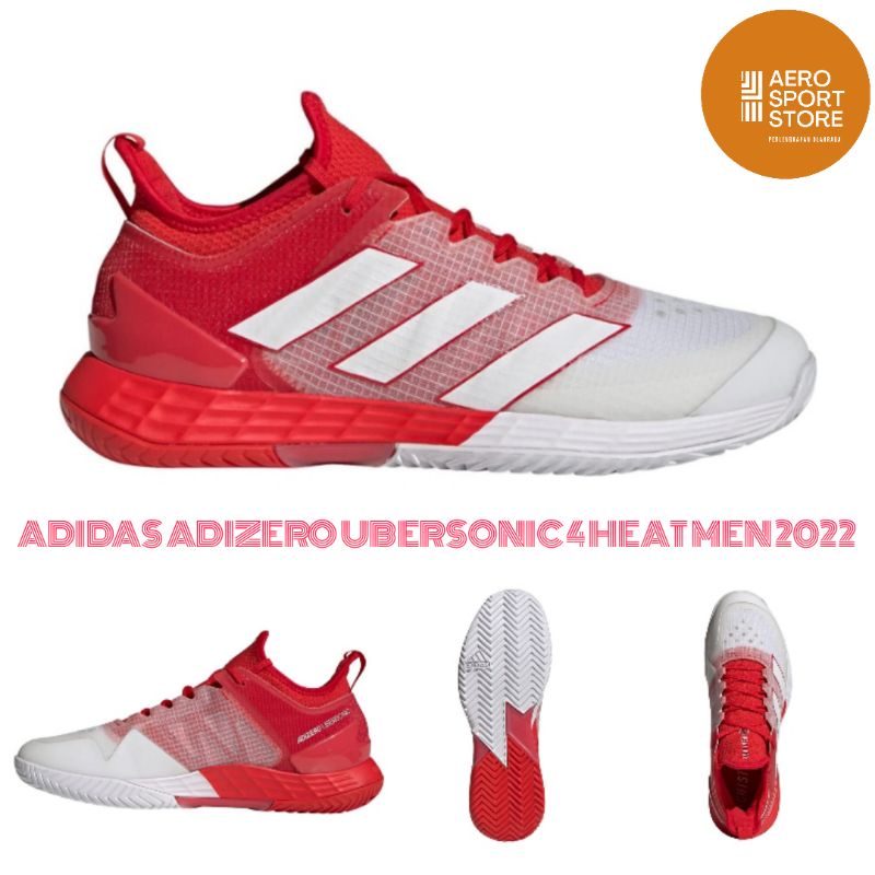 [ SEPATU TENIS LAPANGAN ADIDAS ADIZERO UBERSONIC 4 HEAT MEN 2022 ORIGINAL ]