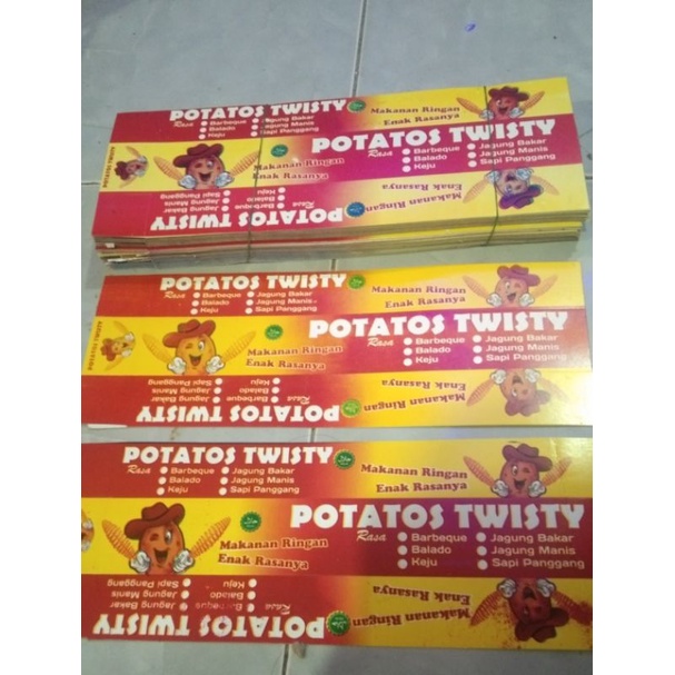 

kertas kemasan kentang/potato spiral/ulir murah...