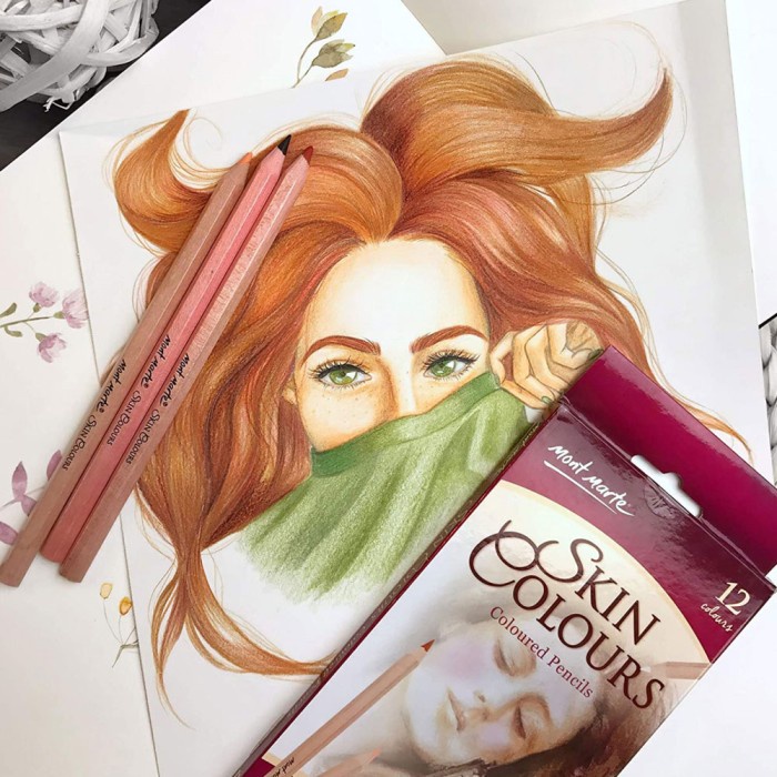 

[COD] Mont Marte Skin Color Pencil Set 12 / Pensil Warna Kulit